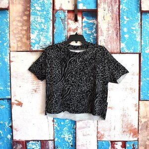 Women's Secret Treasures Sleepwear Top Short Sleeve XSMALL Charcoal Grey NEW